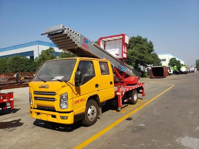 阜宁县附近云梯车出租 砂石搬运