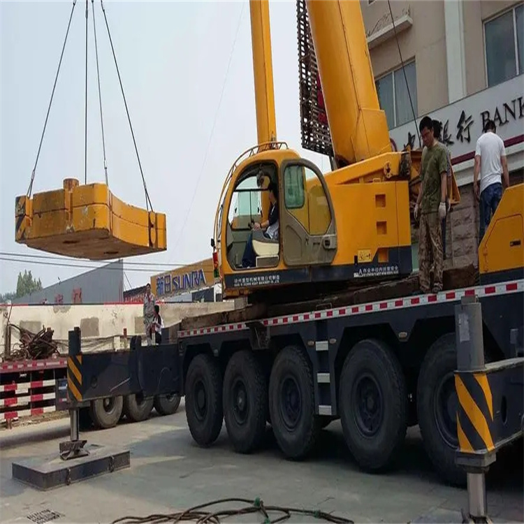 阜宁县当地吊车出租|机器吊装|75吨|工厂搬迁服务